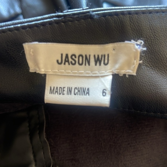 Jason Wu Faux Leather Cargo Pants size 6 $280 MSRP Straight Leg - Picture 9 of 10